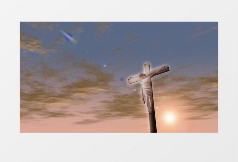 十字架上的耶稣视频素材