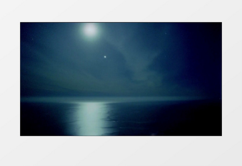 海面夜景变化实拍视频