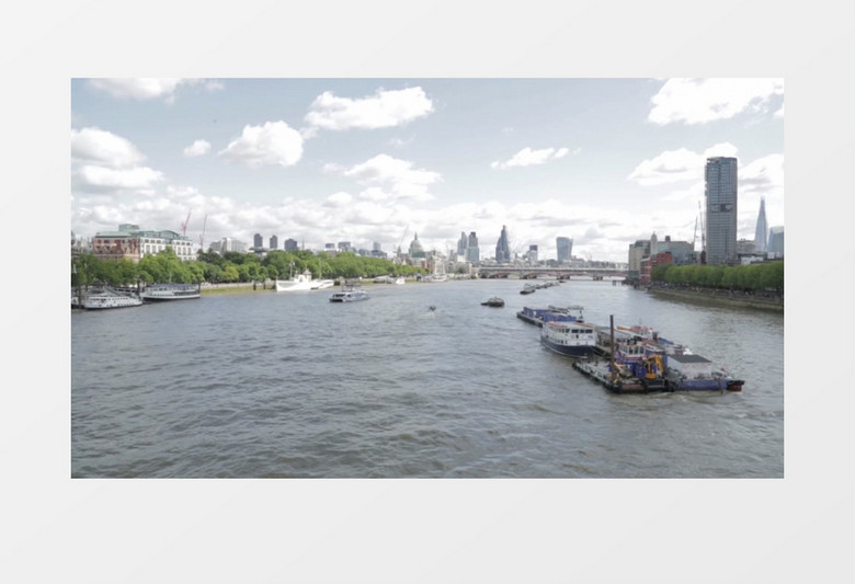 海港巡航旅游实拍视频素材