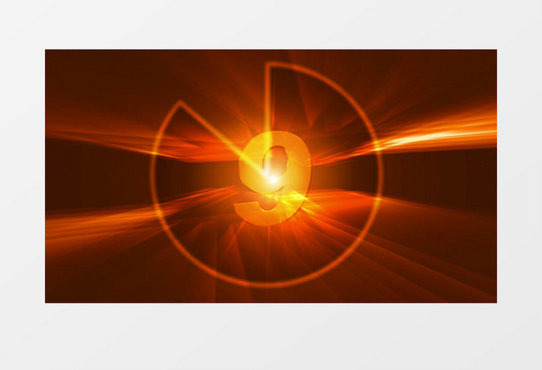 数字倒计时装饰视频素材