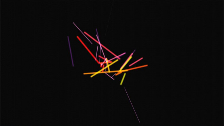 涡流旋出各色的小线条视频素材