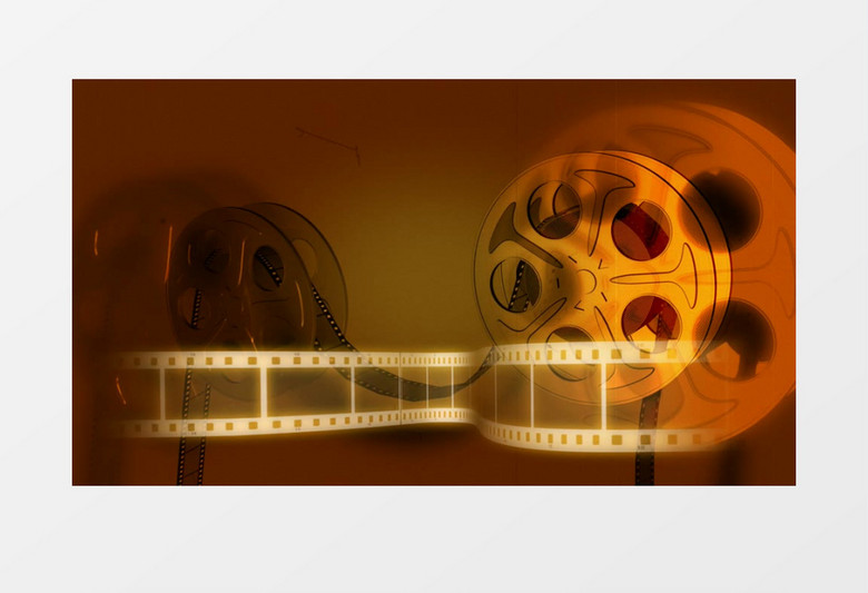 复古胶片播放转动视频素材