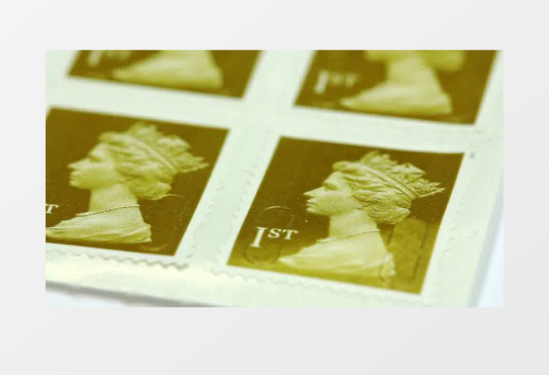 英国英格兰伟大的伊丽莎白邮票实拍视频