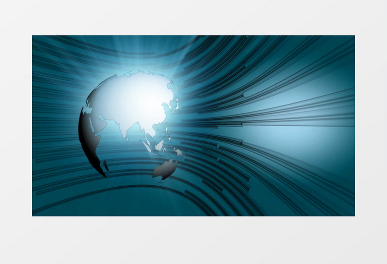 蓝色迷幻透明的银河动画背景视频