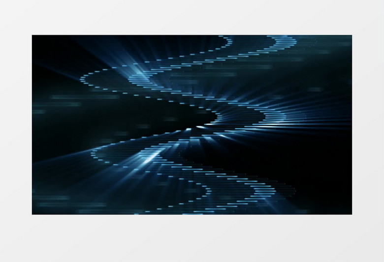 螺旋式变换运动蓝色背景MP4视频素材