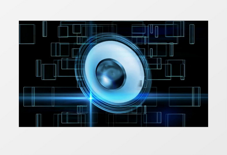 扬声器律动动感舞台背景MP4视频素材