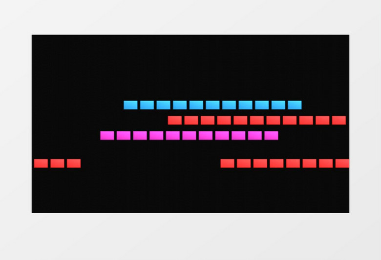 走动的方块方条背景视频素材