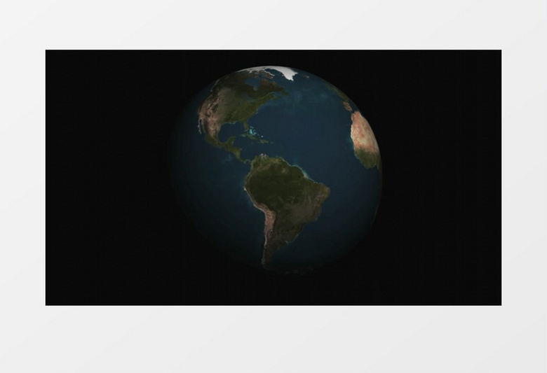 3D立体效果地球星球自转模型世界地理视频素材