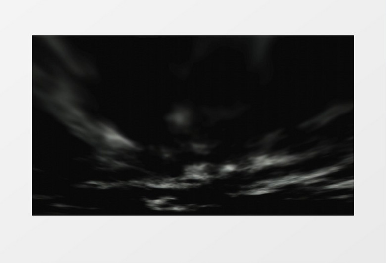 高空不断移动的云黑白色彩沉重感视频素材