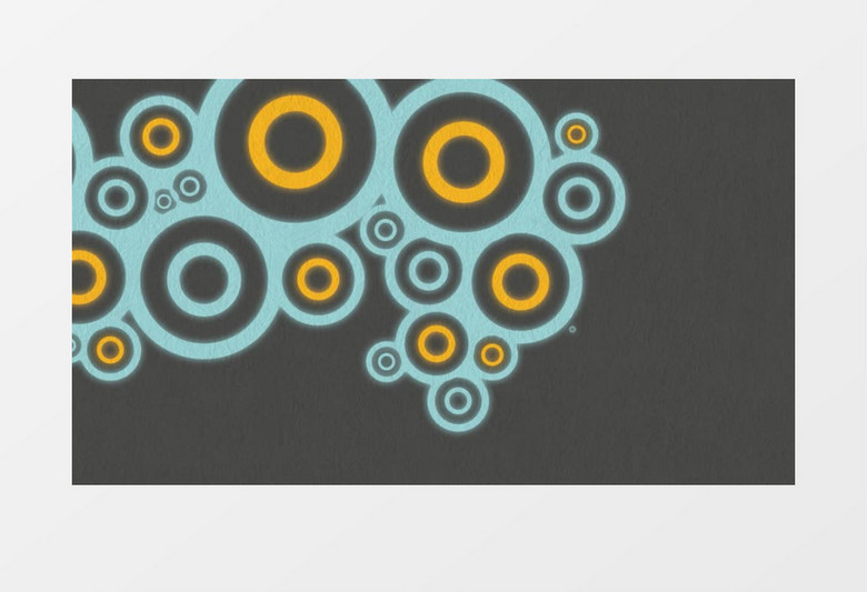 高清圆圈浮现动画背景视频