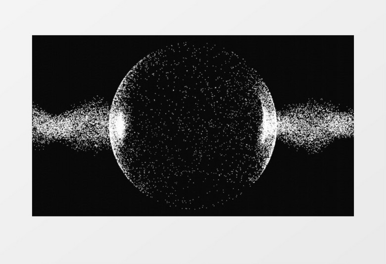 几何对称旋转圆球粒子视频素材