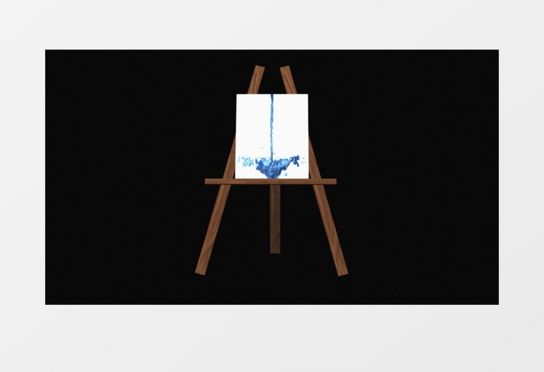 坠落液体飞溅动画模型视频素材