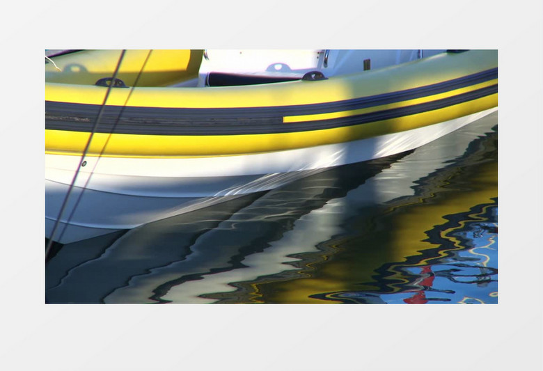 港口停泊的快艇视频素材