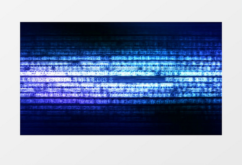 HD蓝色计算机代码滚动炫酷科技感背景视频