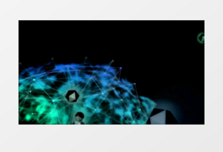 蓝色科技动感循环视频背景