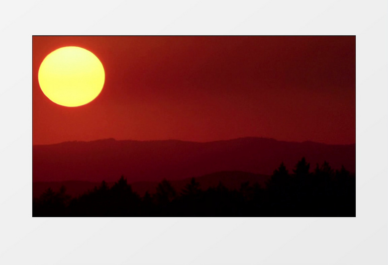 日落自然景观实拍视频avi