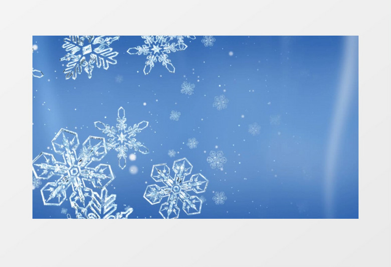 冬季雪花粒子背景视频素材