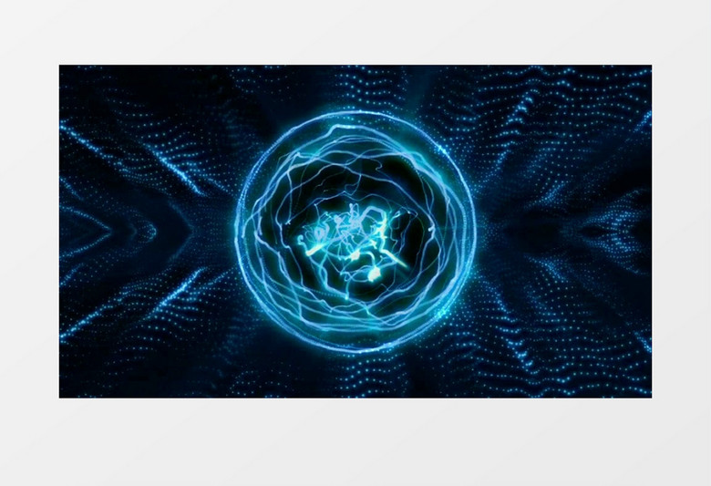 3D光线球旋转视频背景