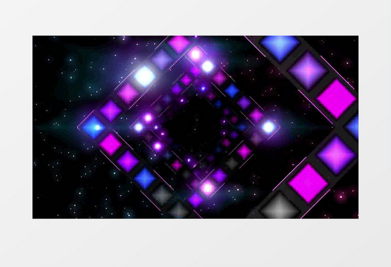 发光光点三维空间视频背景