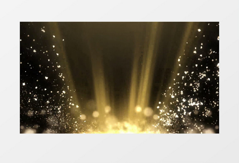 动画动态漂亮金色光线光点粒子背景视频素材