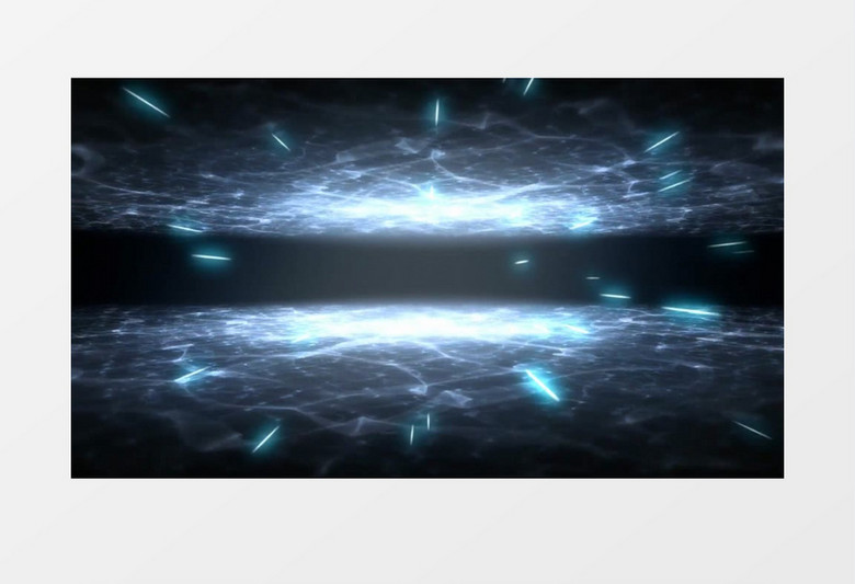 动画动态行星际环境蓝色粒子背景视频素材