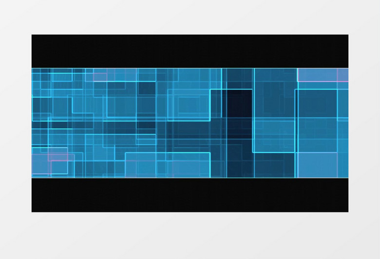 动态动画无规律蓝色方块视频素材