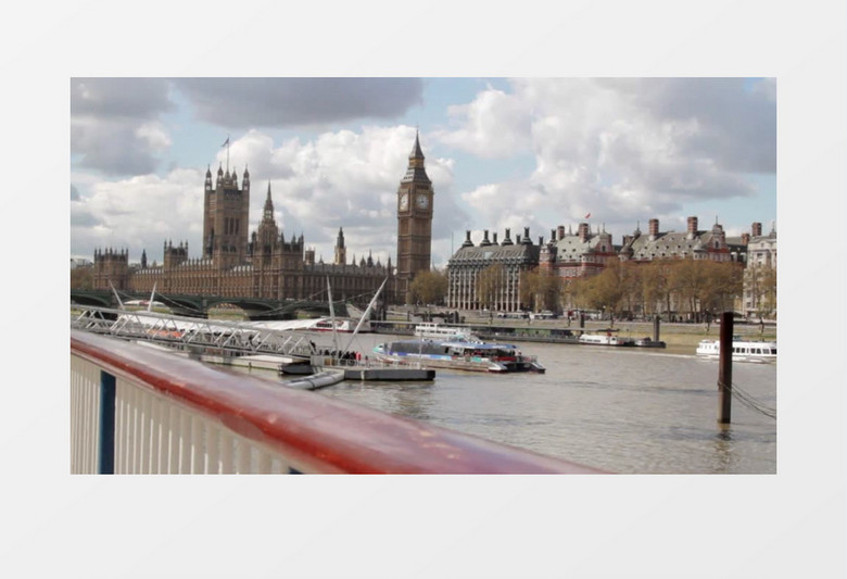 高清拍摄伦敦城市景观实拍视频素材