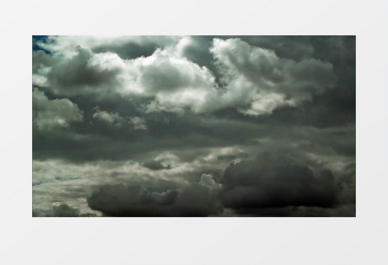 乌云密布暴风雨来临的天空实拍视频素材