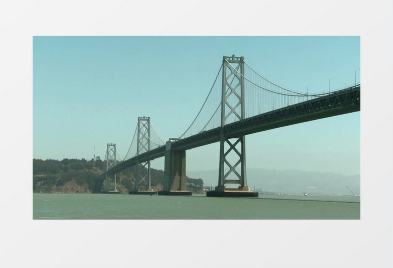 宏伟壮观桥梁建筑实拍视频素材