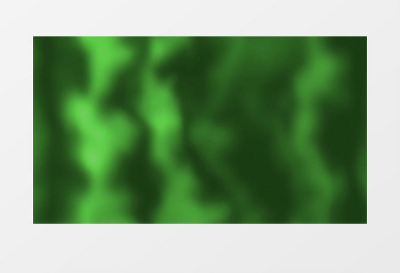 动画抽象模糊的绿色形状变幻视频素材