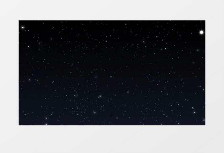 黑色背景下彗星闪烁视频素材