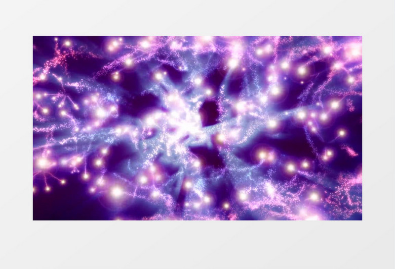 动画动态酷炫粒子闪光紫色背景视频素材