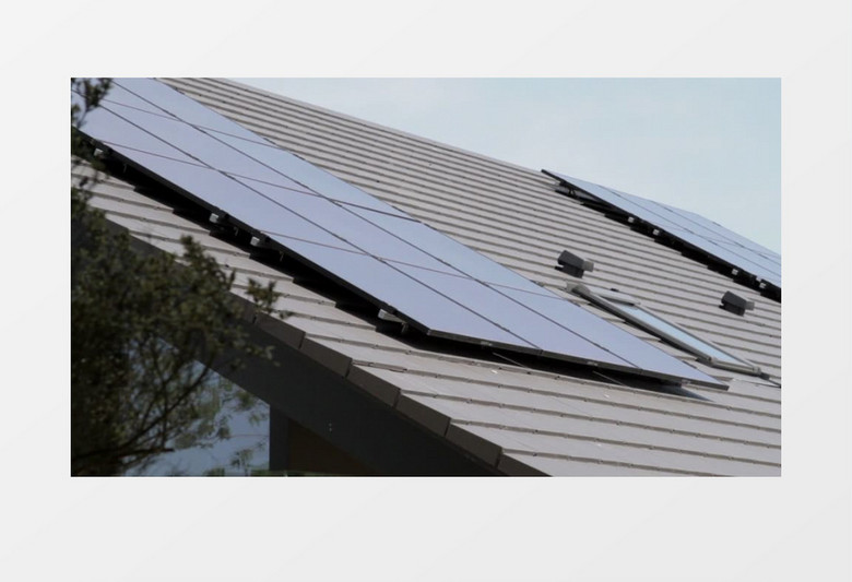 高清拍摄太阳能屋顶视频素材