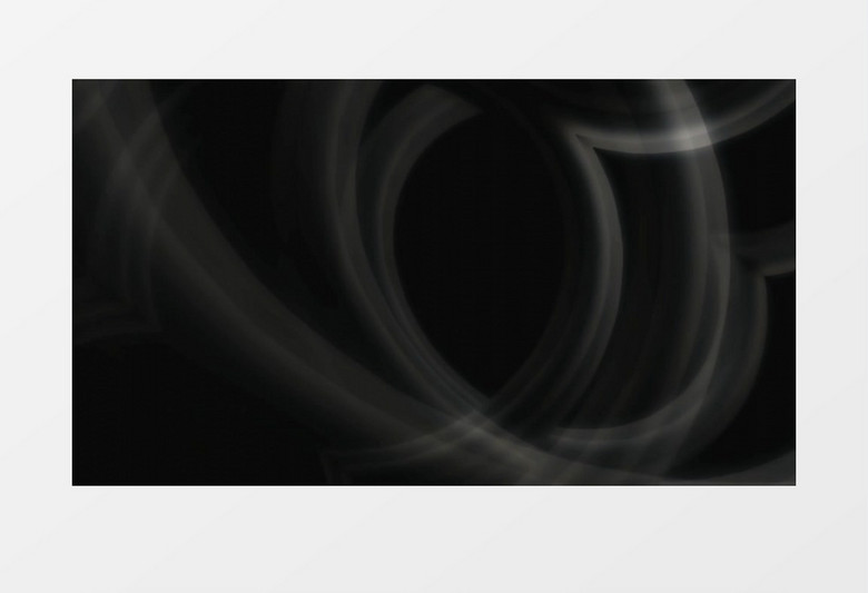 高清唯美拍摄旋转运动的白色光环