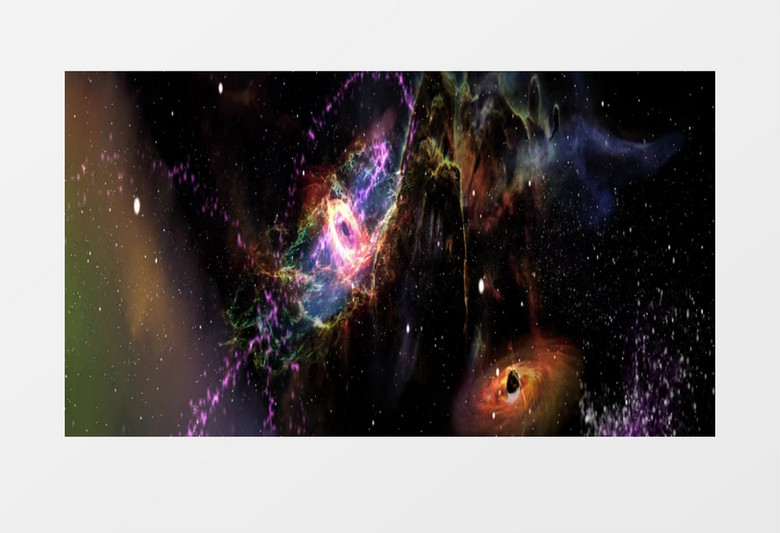 幻想中的银河星系视频素材