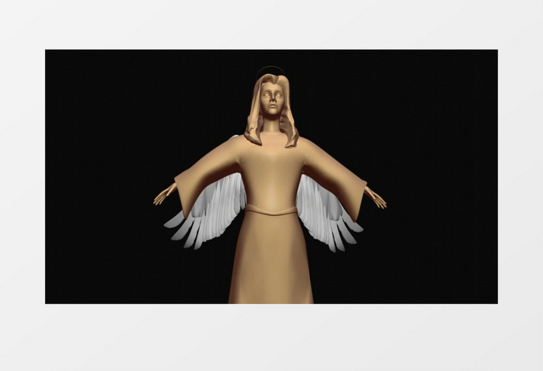 神圣的女神雕像视频素材