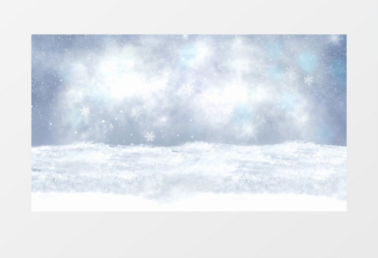 漫天雪纷飞背景视频素材