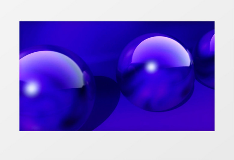 蓝色的圆球体在滚动视频素材