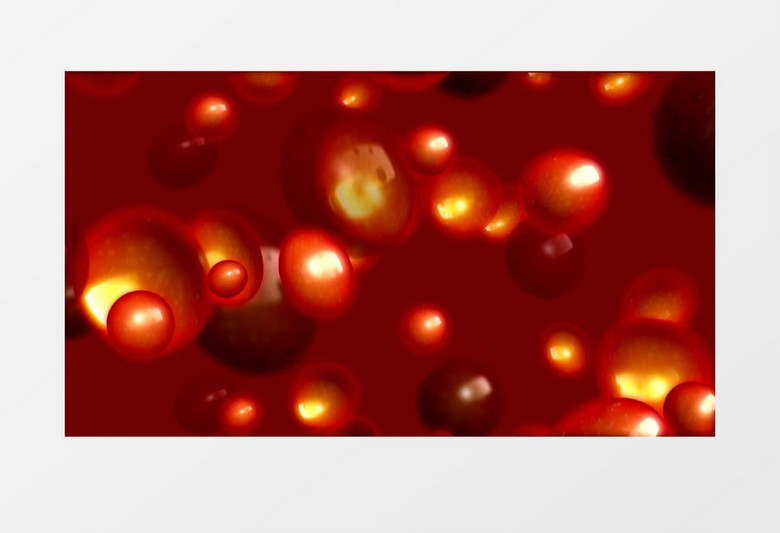 不断升起的许多红色颗粒视频素材