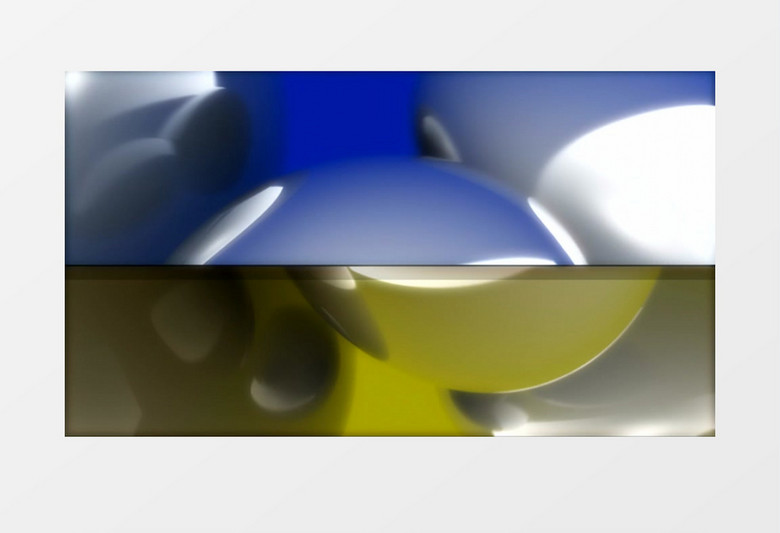 黄蓝两种颜色对比动画视频素材