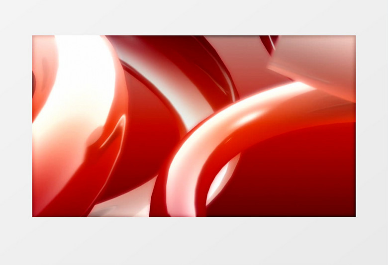 滚动的红色圆环视频素材