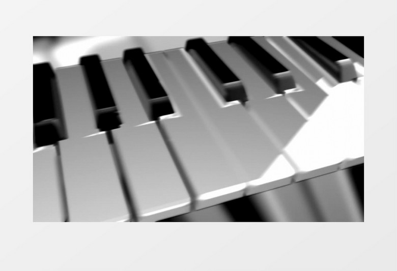 跳动的钢琴键盘视频素材