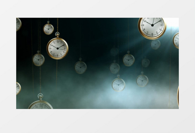 迎面而来的挂钟背景视频素材