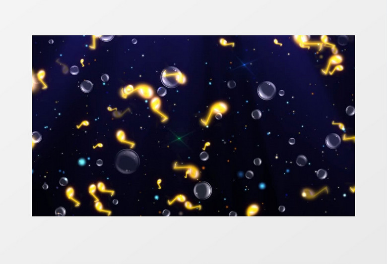 音符气泡背景视频素材
