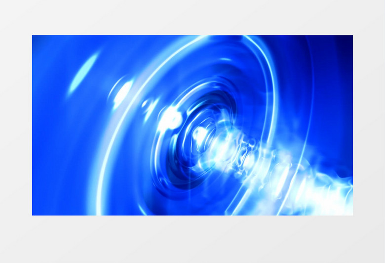 蓝色水纹隧道穿梭背景视频素材