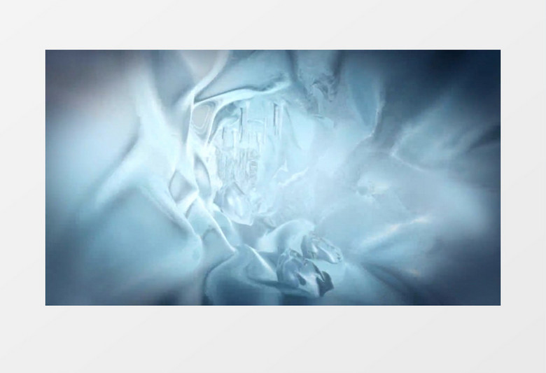 冰川隧道背景视频素材