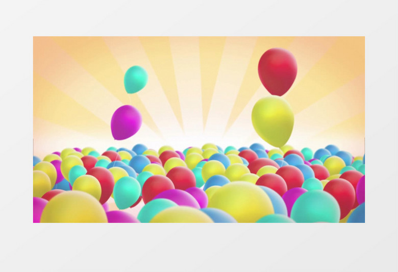 浪漫爱情节日气球动画背景视频素材
