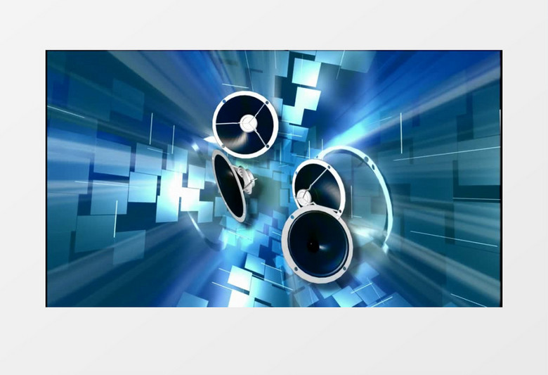 黑色喇叭背景视频素材