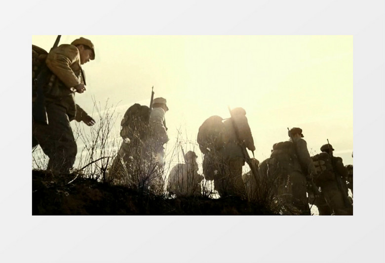 过雪山飞夺泸定桥红歌红军视频素材