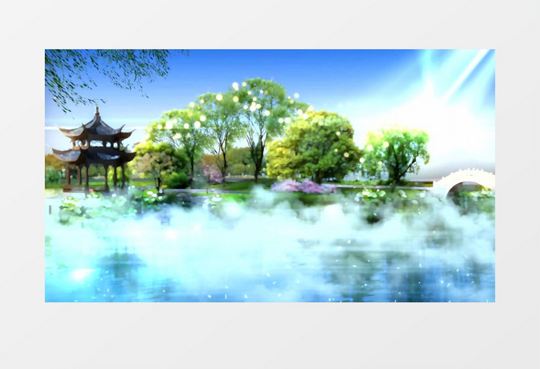 中国风江南西湖美景视频素材